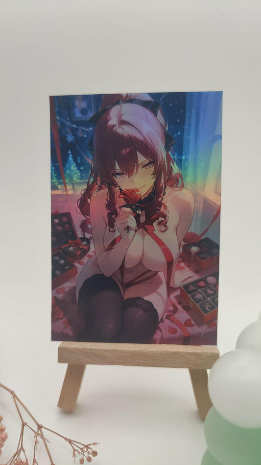 Holographic Hentai Sticker Pack, 8 Stück, 7-9 cm